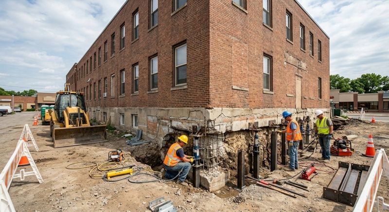 Commercial Foundation Repair in Black Mountain, NC