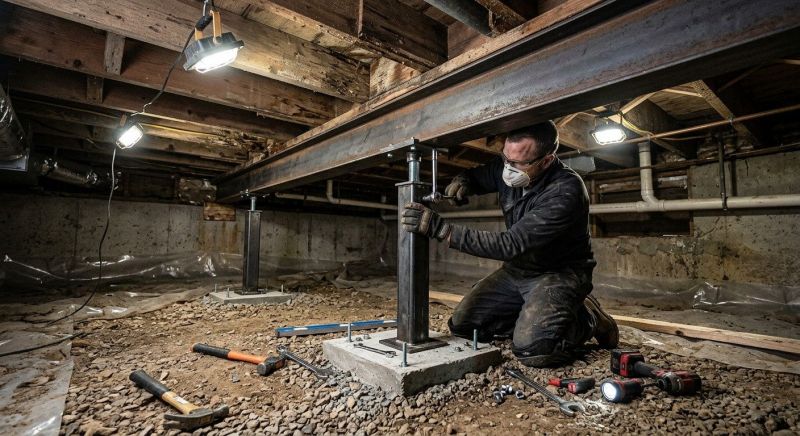 Crawlspace Structural Repair in Black Mountain, NC