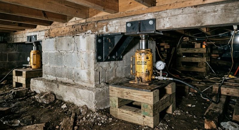 Foundation Jacking in Asheville, NC