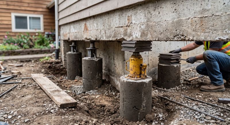 Foundation Pier Leveling in Black Mountain, NC