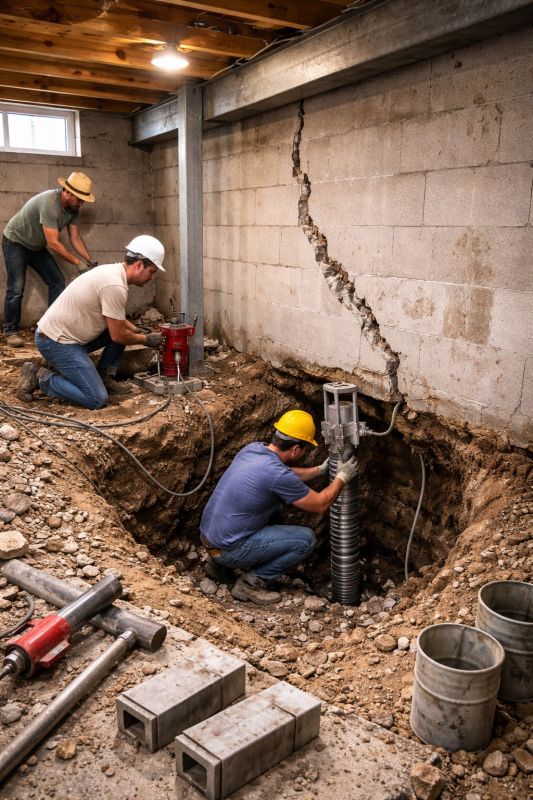 Foundation Structural Repair in Henderson County, NC