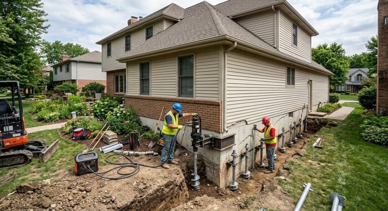 Helical Piers Installation in Black Mountain, NC