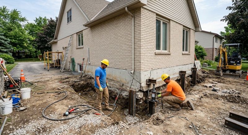 Helical Piers Installation in Black Mountain, NC