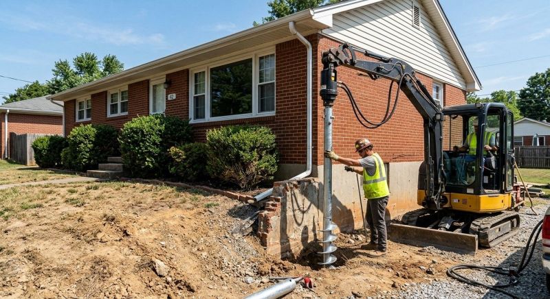 Helical Pile Installation in Black Mountain, NC