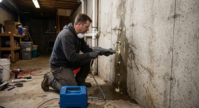 Leaking Foundation Repair in Black Mountain, NC