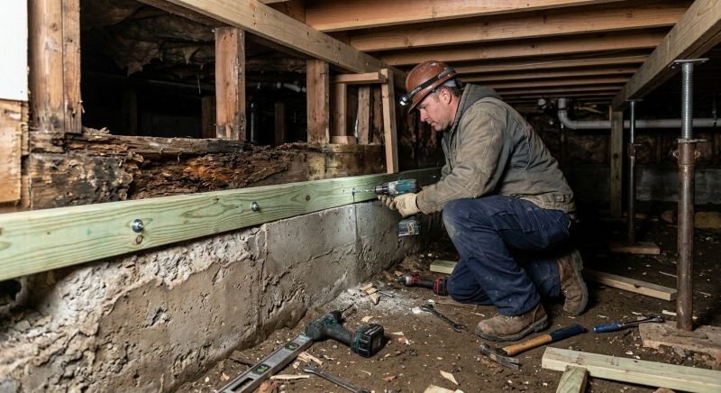 Sinking Foundation Repair in Lake Lure, NC