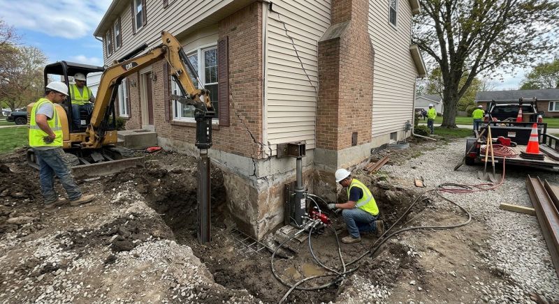 Sinking Foundation Repair in Mill Spring, NC