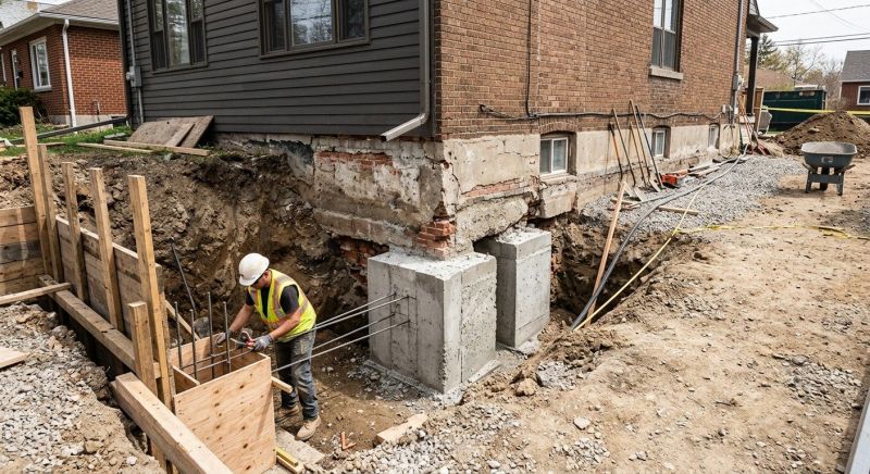 Structural Underpinning in Black Mountain, NC