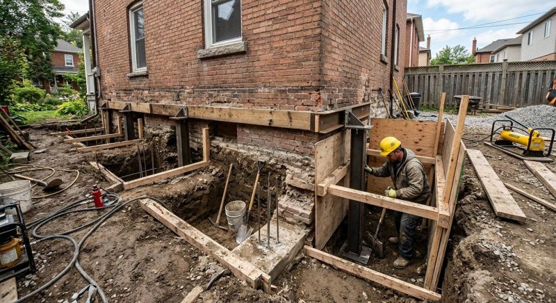 Structural Underpinning in Black Mountain, NC
